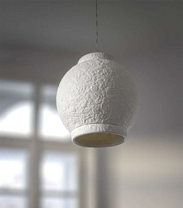 porcelain handmade lamp